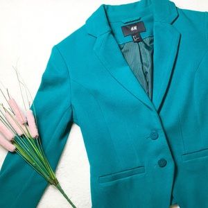 Short Teal/Blue Fitter Blazer
